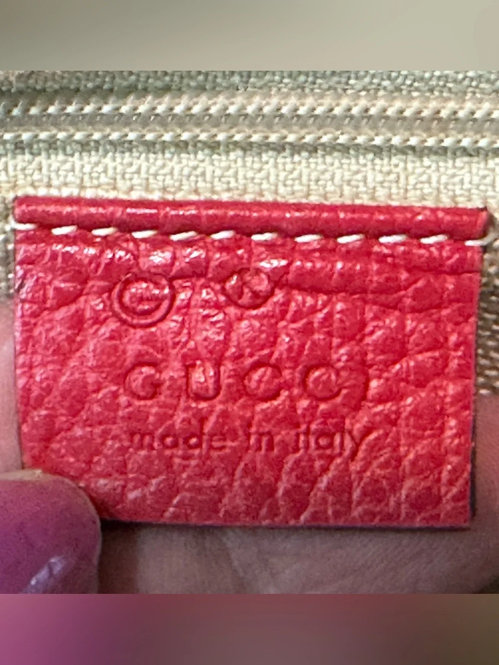 Gucci Leather GG Charm Dome 2Way Pre-Owned